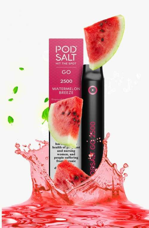 PODSALT GO WATERMELON BREEZE DISPOSABLE VAPE